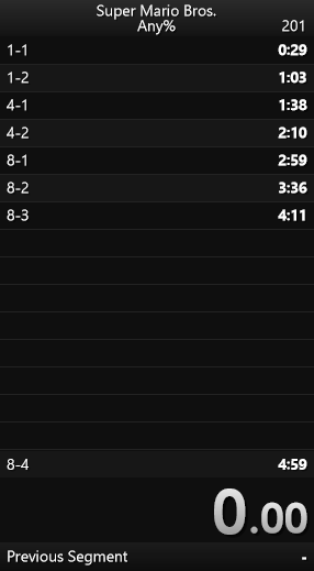 LiveSplit 計時器畫面